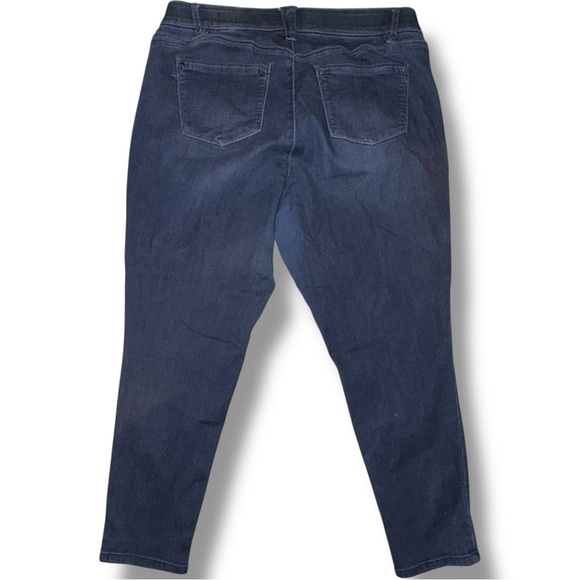 WIT & WISDOM ‘Ab’Solution Sophie Ankle Skinny Jeans - 16W Dark Navy - Picture 11 of 14